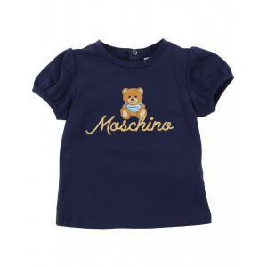 Dievčenské tričko Teddy Bear modré MOSCHINO