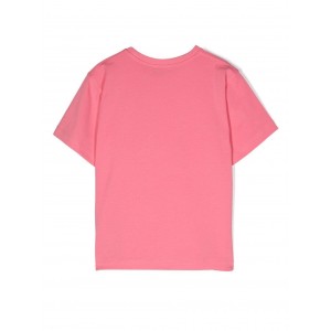Dievčenské tričko oversize ružové MOSCHINO