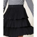 Dievčenská sukňa plisovaná taftová čierna TWINSET