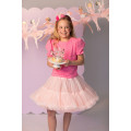 Dievčenské tričko s balónovými rukávmi ružové TUTU