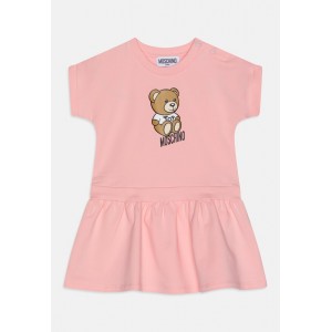 Dievčenské baby šaty bavlnené ružové MOSCHINO