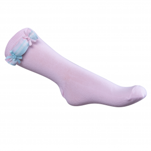 Dievčenské ponožky s ozdobou cukríka ružové SWEET DREAMS