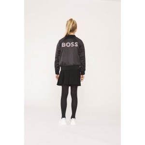 Dievčenská mikina obojstranná čierno/biela BOSS