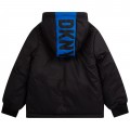 Chlapčenská bunda s kapucňou čierna DKNY