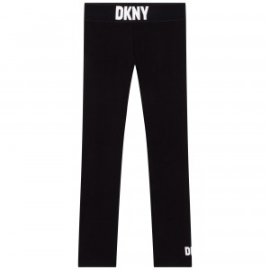 Dievčenské legíny čierne DKNY