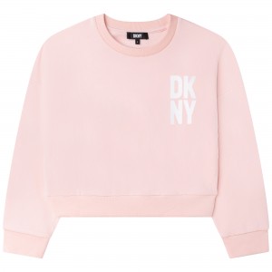 Dievčenská joggingová mikina ružové DKNY