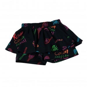 Dievčenské sukňo/šortky čierne RAINBOW GAME DAGA