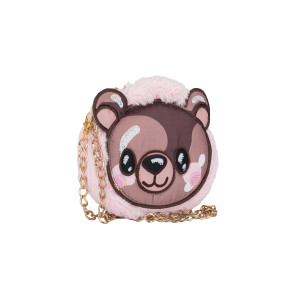 Dievčenská  plyšová kabelka ružová CHOCOLATE TEDDY