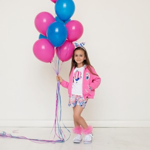 Dievčenské šortky Balloon fialové DAGA