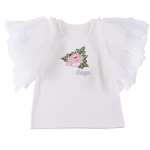 Dievčenské tričko s tylovými rukávmi Beauty Rose DAGA