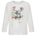 Dievčenské tričko s potlačou zelenkavé KOALA