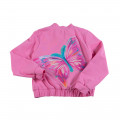 Dievčenská bomber mikina s motýľom ružová PINK PARADISE