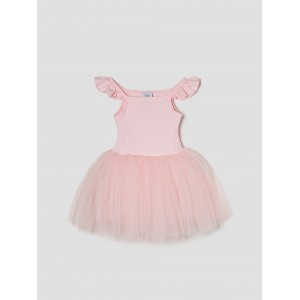 Dievčenské tutu šaty svetlo ružové