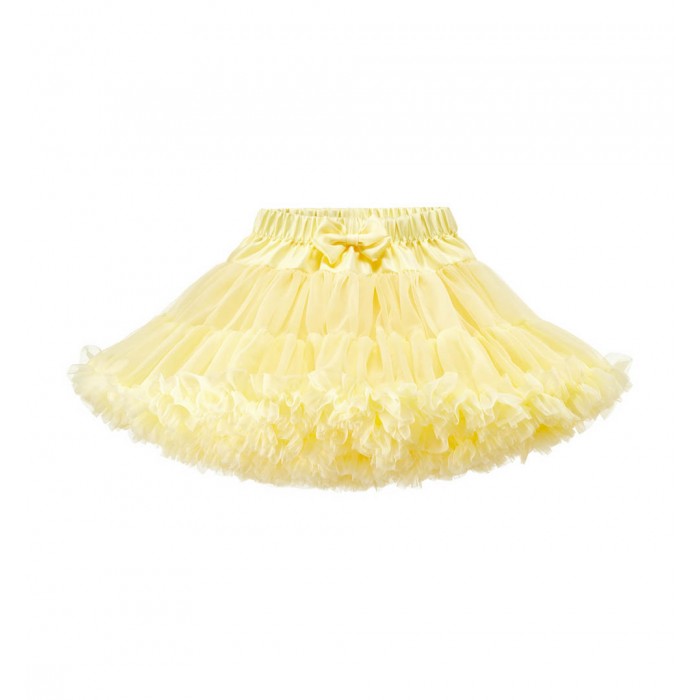 Dievčenská tutu sukňa dolly štýl citrónová