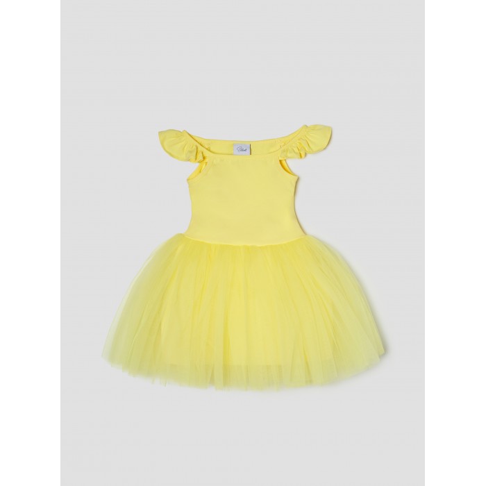 Dievčenské šaty citrónové TUTU