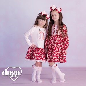 Dievčenské podkolienky svetlo ružové FLOWER DREAM DAGA