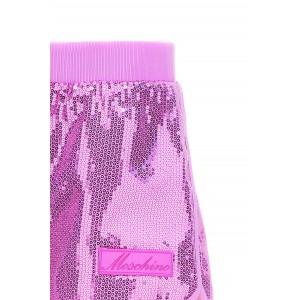 Dievčenské šortky flitrované ružové MOSCHINO