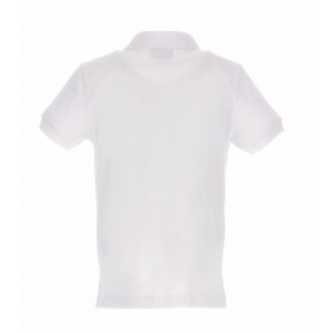 Chlapčenské polo tričko  s logom biele MOSCHINO
