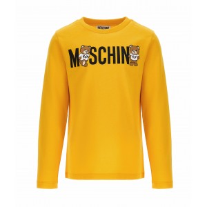 Unisex tričko s dlhým rukávom žlté MOSCHINO
