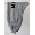 Unisex teplákové nohavice s logom sivé MOSCHINO