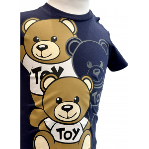 Detské tričko s krátkym rukávom modré Teddy Bear MOSCHINO