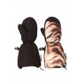 Dievčenské zimné rukavice dlhé palčiaky ZEBRA/pilguni
