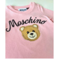 Dievčenské tričko s dlhým rukávom ružové MOSCHINO