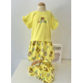 Baby súprava šaty s nohavičkami žlté MOSCHINO