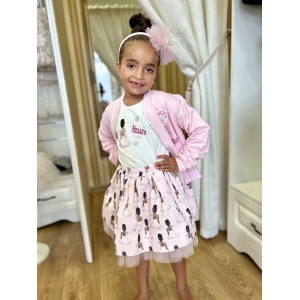 Dievčenská bomber mikina ružové DANCING QUEEN DAGA