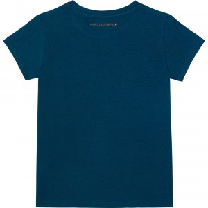Dievčenské tričko KARL modré KARL LAGERFELD