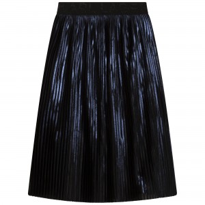 Dievčenská sukňa plisovaná tmavomodrá KARL LAGERFELD
