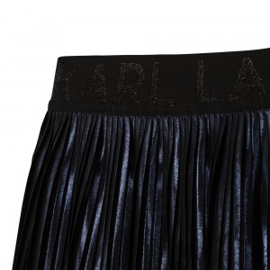Dievčenská sukňa plisovaná tmavomodrá KARL LAGERFELD