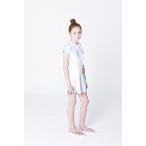Dievčenské šaty dúhové biele KARL LAGERFELD