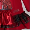 Dievčenské šaty červené WAITING FOR CHRISTMAS DAGA