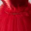 Dievčenské slávnostné šaty červené DAGA