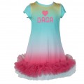Dievčenské šaty s volánom farebné FROZEN PLEASURE DAGA