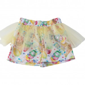 Dievčenské sukňo-šortky s potlačou zmrzlín FROZEN PLEASURE DAGA