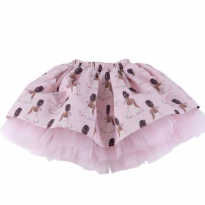 Dievčenská sukňa s balerínami ružové DANCING QUEEN DAGA
