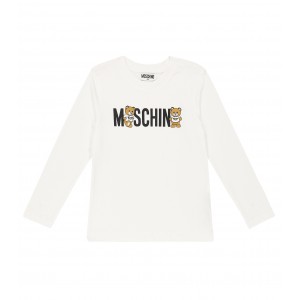 Dievčenská súprava tričiek ružové a biele MOSCHINO