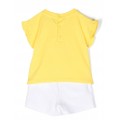 Dievčenská baby súprava tričko a šortky žltá MOSCHINO