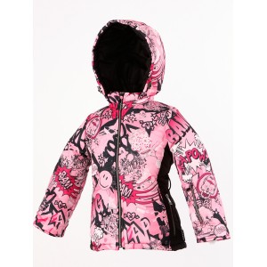 SKI zimná bunda ružovo-fuksiová bez kožušiny BOOM/pilguni