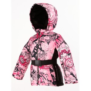 SKI zimná bunda ružovo-fuksiová bez kožušiny BOOM/pilguni
