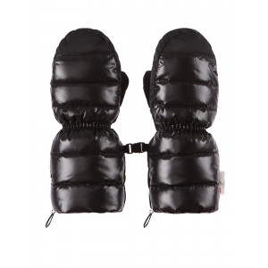 Unisex zimné rukavice s umelým perím čierne AZURE/pilguni