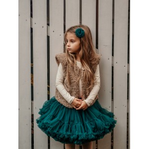 Dievčenská sukňa dolly štýl smaragdová TUTU