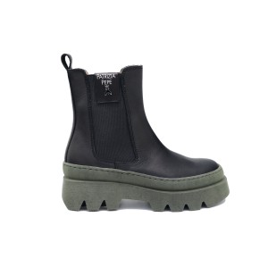 Unisex kožené Ankle boots čierne PATRIZIA PEPE