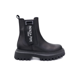 Unisex kožené Ankle boots čierne PATRIZIA PEPE