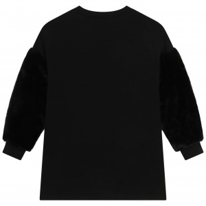 Dievčenské šaty čierne logo MK MICHAEL KORS