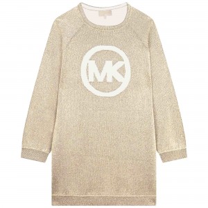 Dievčenské šaty zlaté logo MK MICHAEL KORS