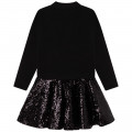 Dievčenské šaty flitrová sukňa čierne MICHAEL KORS