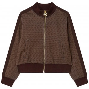 Dievčenský cardigan hnedý MICHAEL KORS